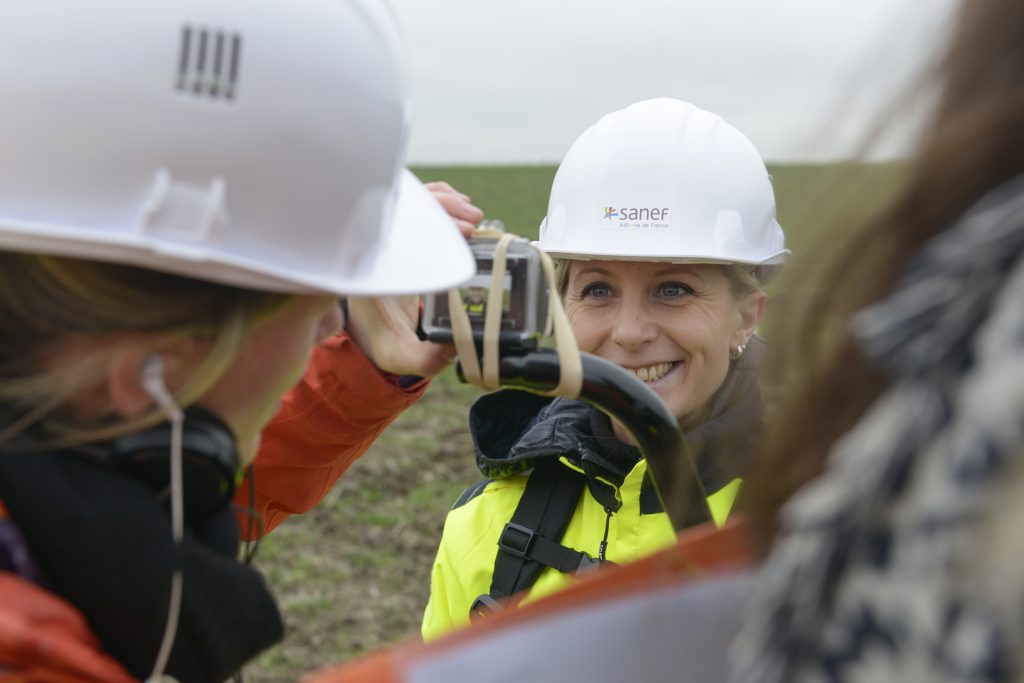 Photo du tournage de la websérie "Les coulisses du chantier"